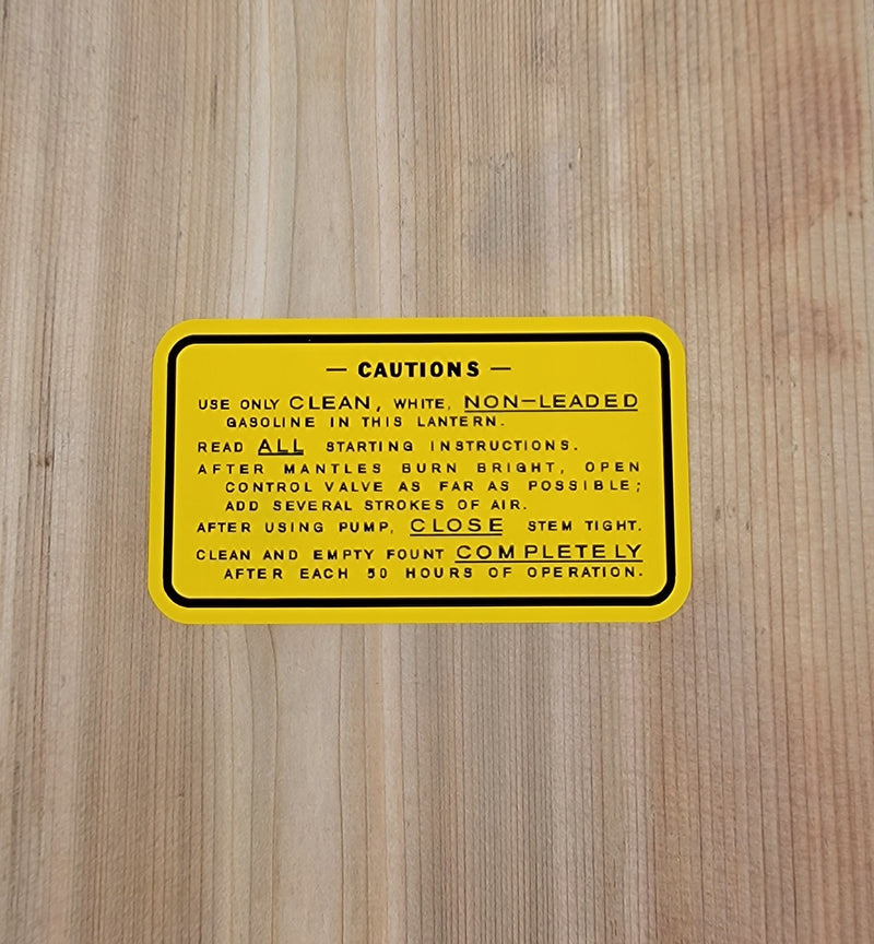 Decal - Coleman Lantern: 1945 to 1946 — 220C & 228C - D33