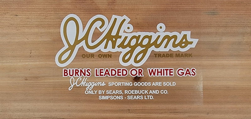 JC Higgins Stove Decal - D166
