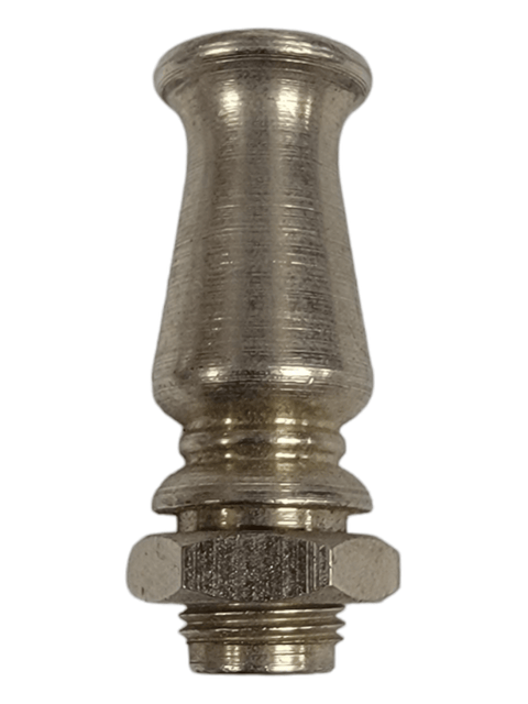 Canadian Lamp Finial, Nickel, NOS - E1022