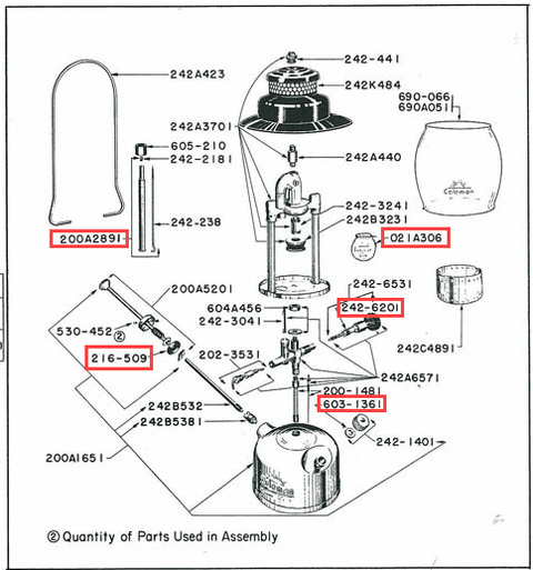 Rebuild Kit - all 242 Model Lanterns - K09