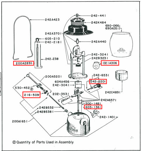 Rebuild Kit - all 242 Model Lanterns - K09