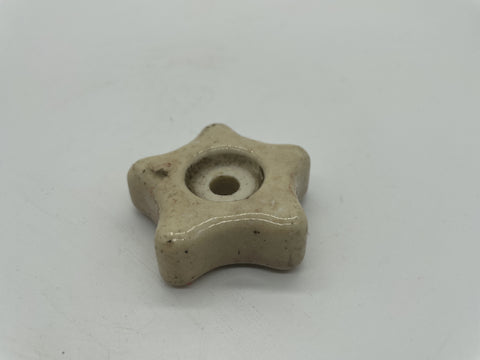 AGM Stove Porcelain Cream Knob Used - E1361