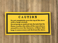 Preway Red Caution Label - D98