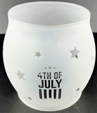 200A Globe, Frosted 4th of July -