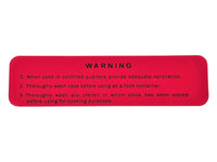 Decal M1950, Rogers Made in 1963 Warning - D108