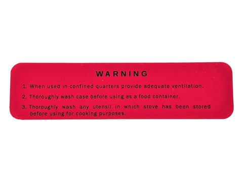 Decal M1950, Rogers Made in 1963 Warning - D108