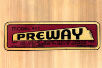 Preway 402 Decal - D89