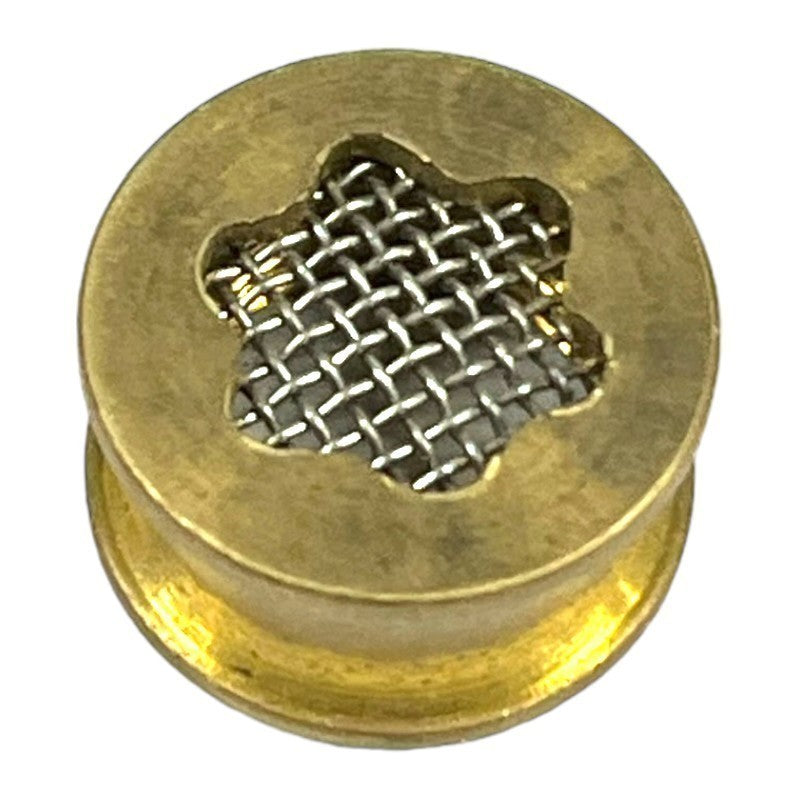 Burner Cap 220 Brass Round, NOS - E1023