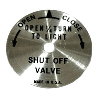 502 Stove Direction Disk, New Style, Used - E1583