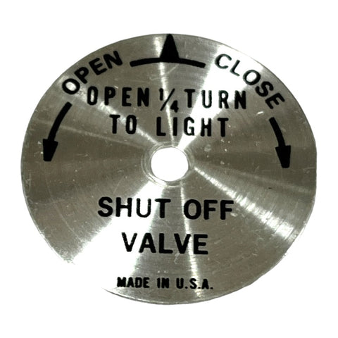 502 Stove Direction Disk, New Style, Used - E1583
