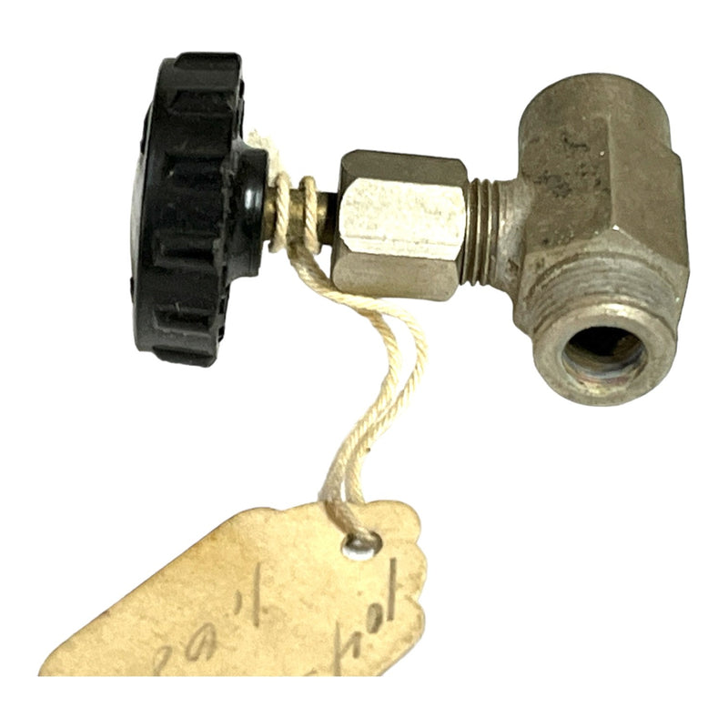 Lamp Valve, Molded Wheel, Nickel, NOS - E1393