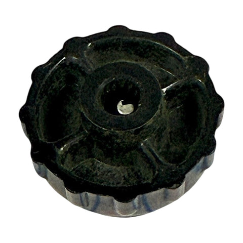 Stove Valve Wheel, New Style, Black, NOS - E1621