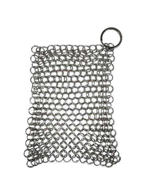 Cast Iron Scrubber, 4x4, Stainless - R516