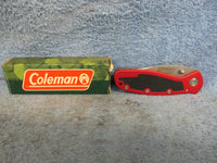 Knife Red Handle Rubber Insert