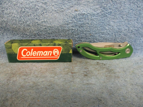 Knife Green Skeleton Handle