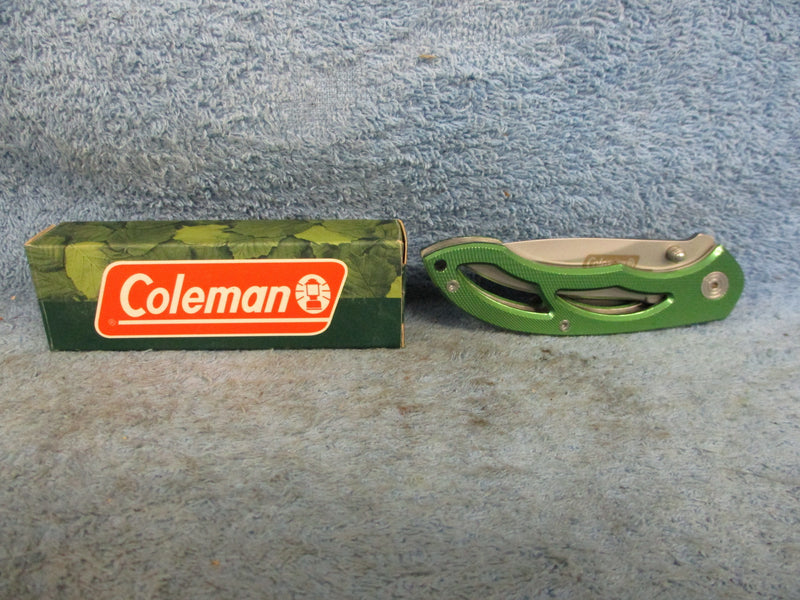 Knife Green Skeleton Handle
