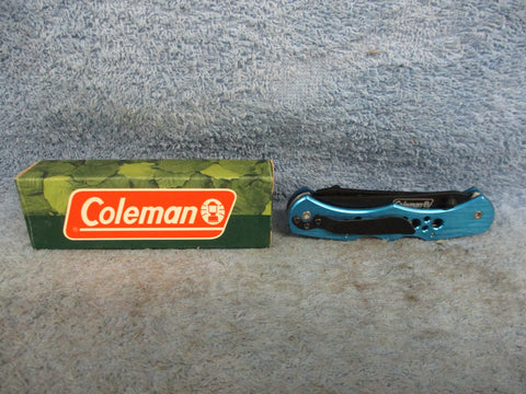 Knife Blue Handle Lockback