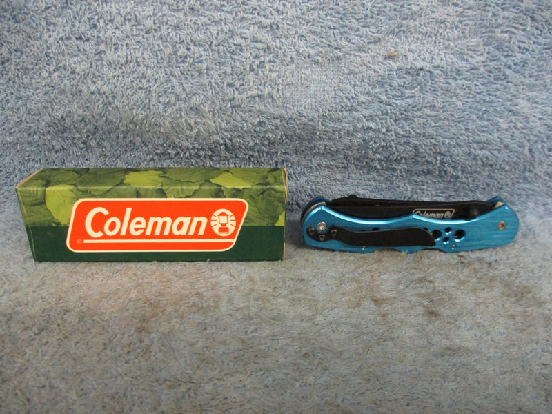 Knife Blue Handle Lockback