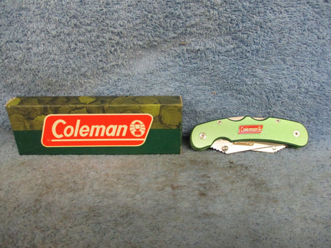 Knife Green Handle Lockback