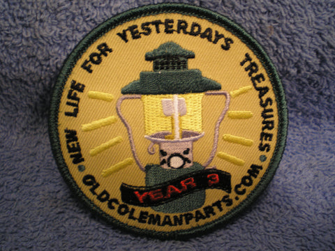 Old Coleman Parts Patch Year 3