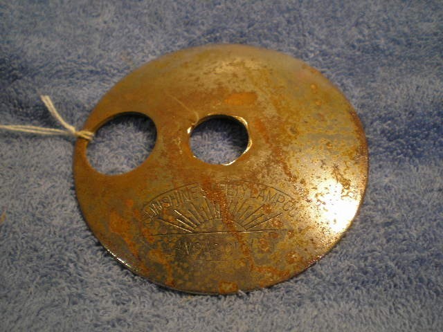 Sunshine Safety Lamp Top Plate 1
