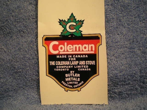 Coleman Torch Decal