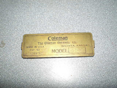 Brass Model Plaque 413C