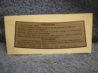 Thermos Instruction Decal
