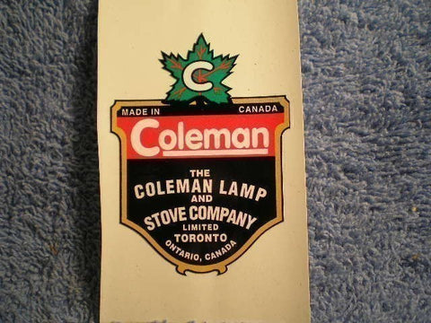 Coleman Torch Decal 1